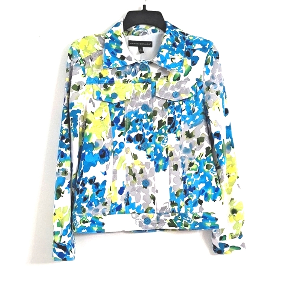 Harve Benard bright floral jacket